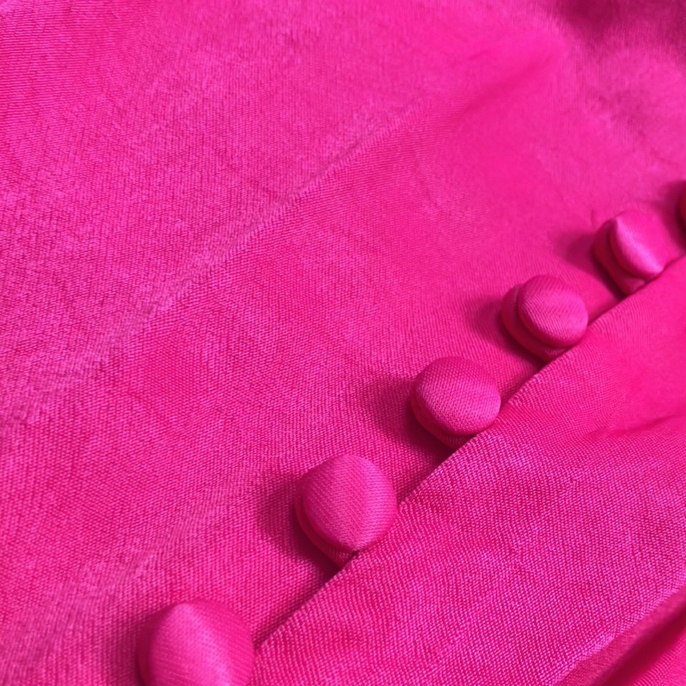 Pink shoulder pads dress - Picture 7 of 14